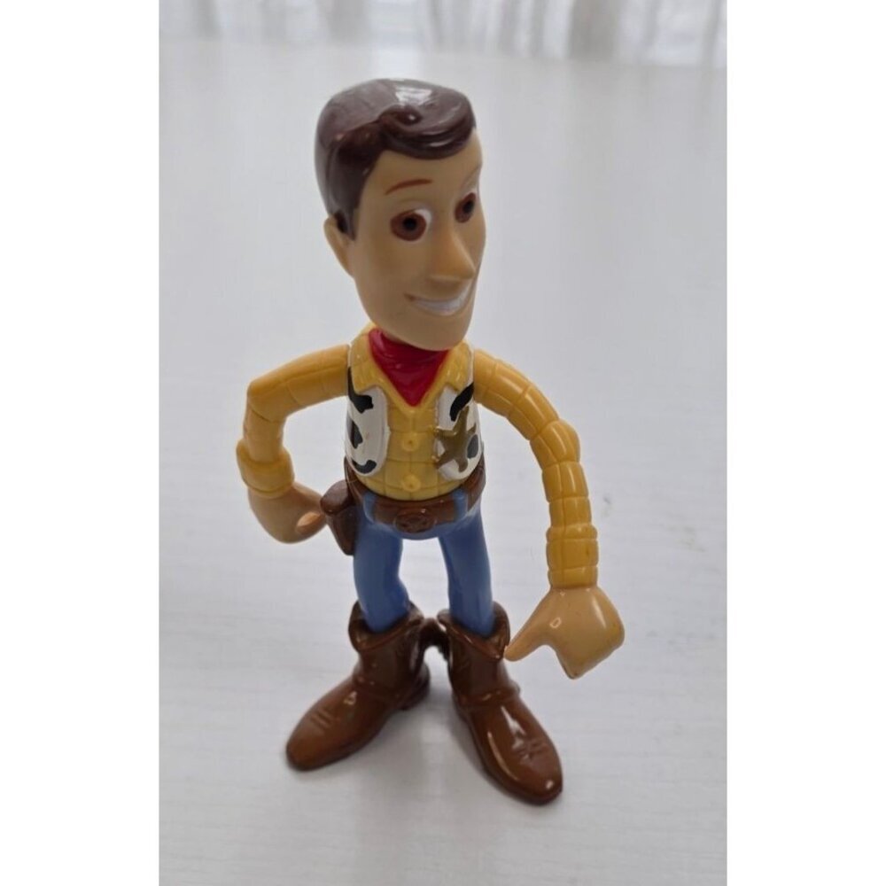Vintage Disney Pixar Toy Story Sheriff Woody Action Figure 4"